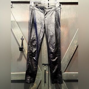 Charlotte Russe Black Pleather Skinny Pants
